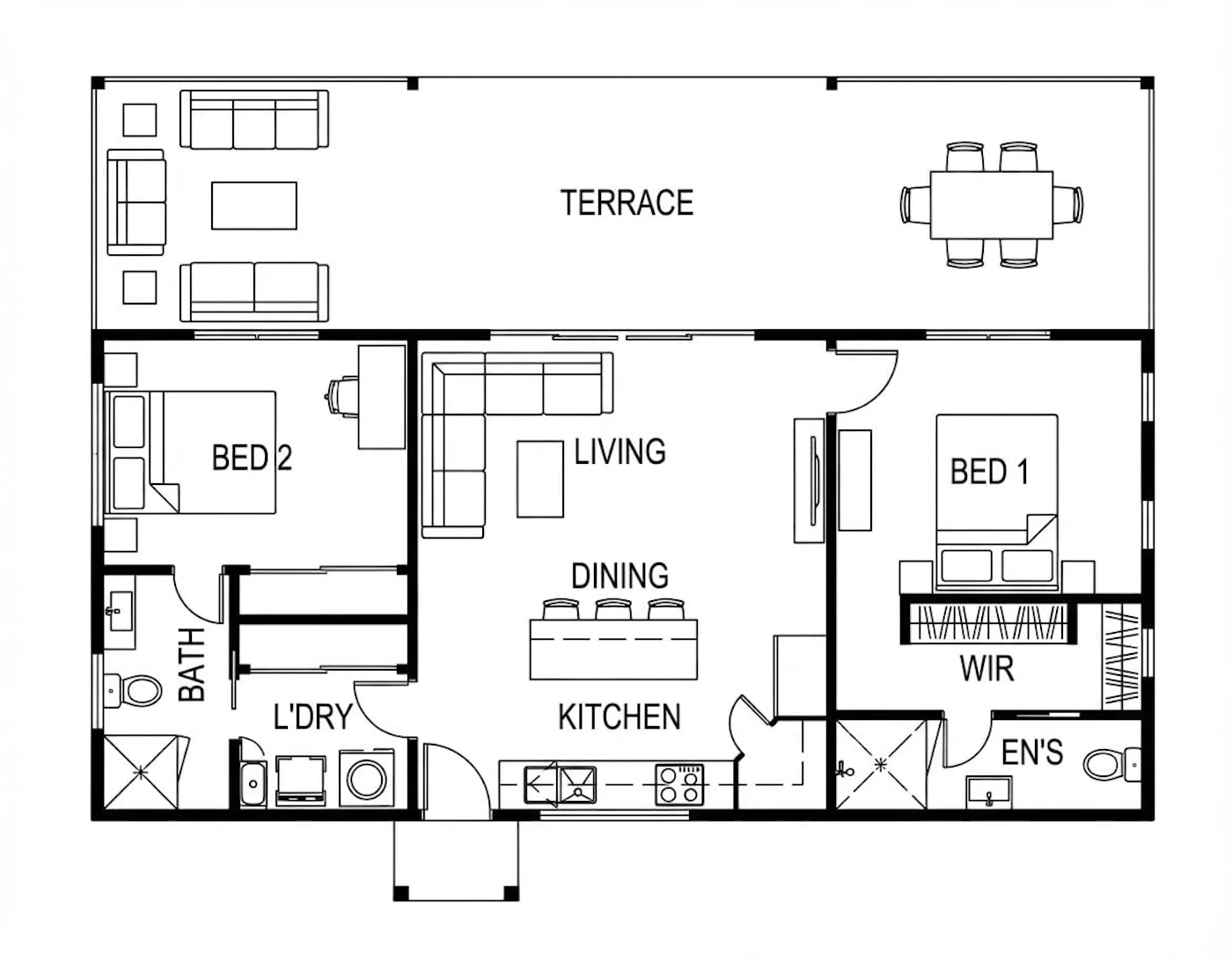 Bangalow Nilla Elevation 2