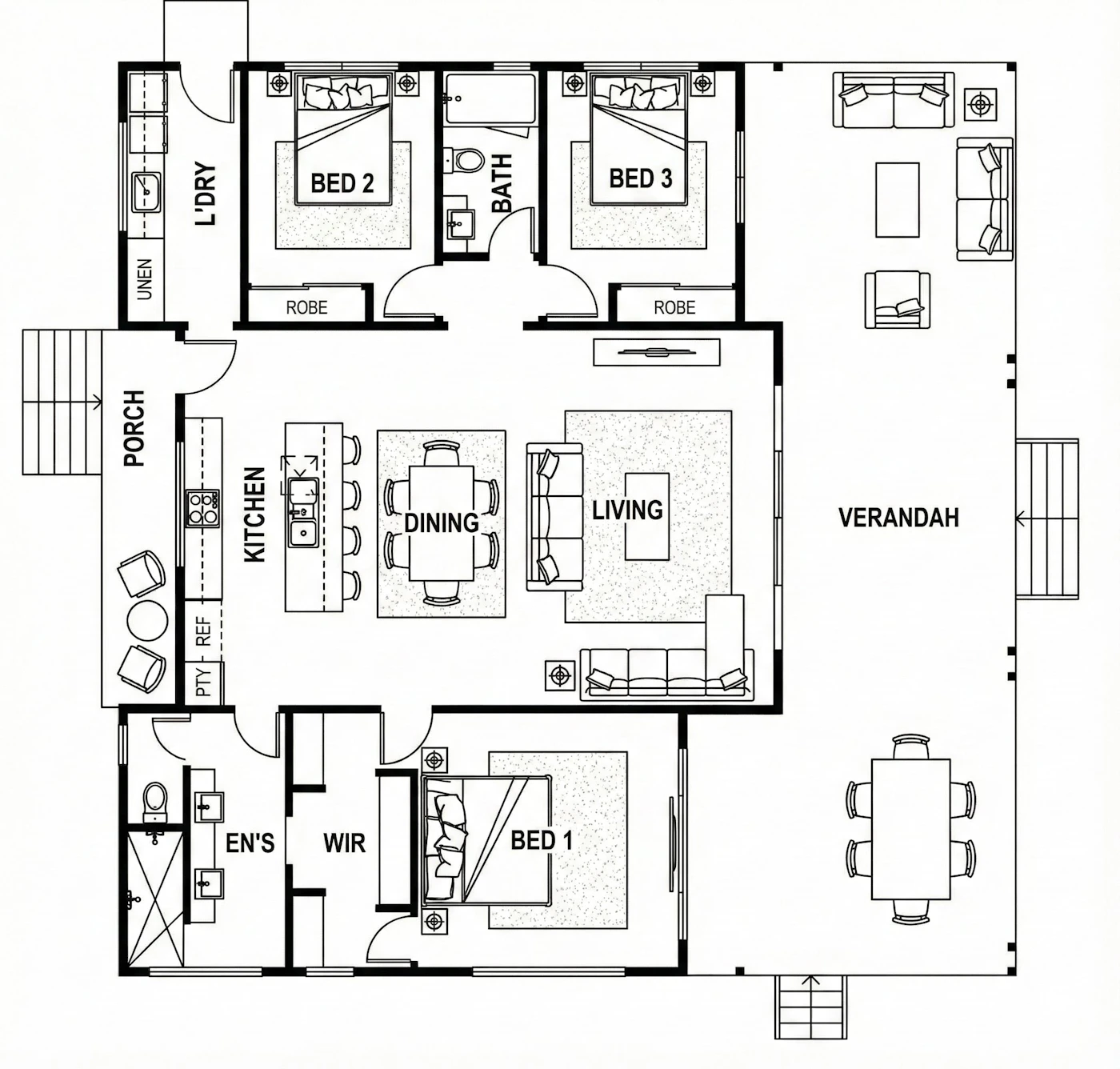 Bangalow Outlook Elevation 2