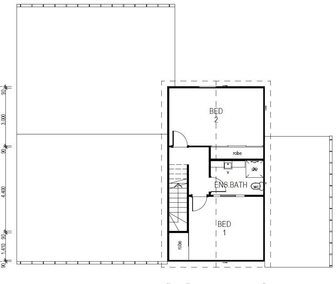 Chalet Drawing 3